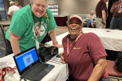 L-R: Kellye Eversole, K1SOE and Niece Haynes, KA1ULN