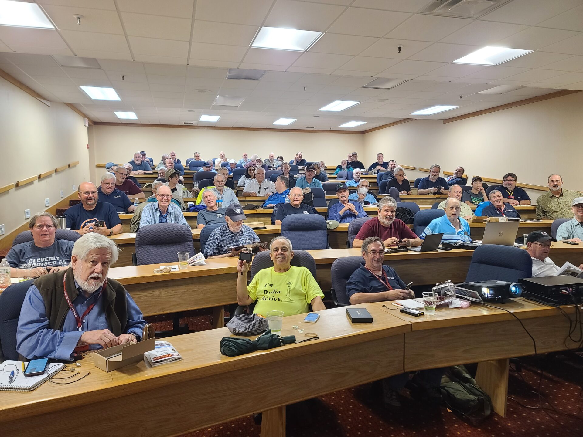 Standing room only for a talk in the Seminar Room