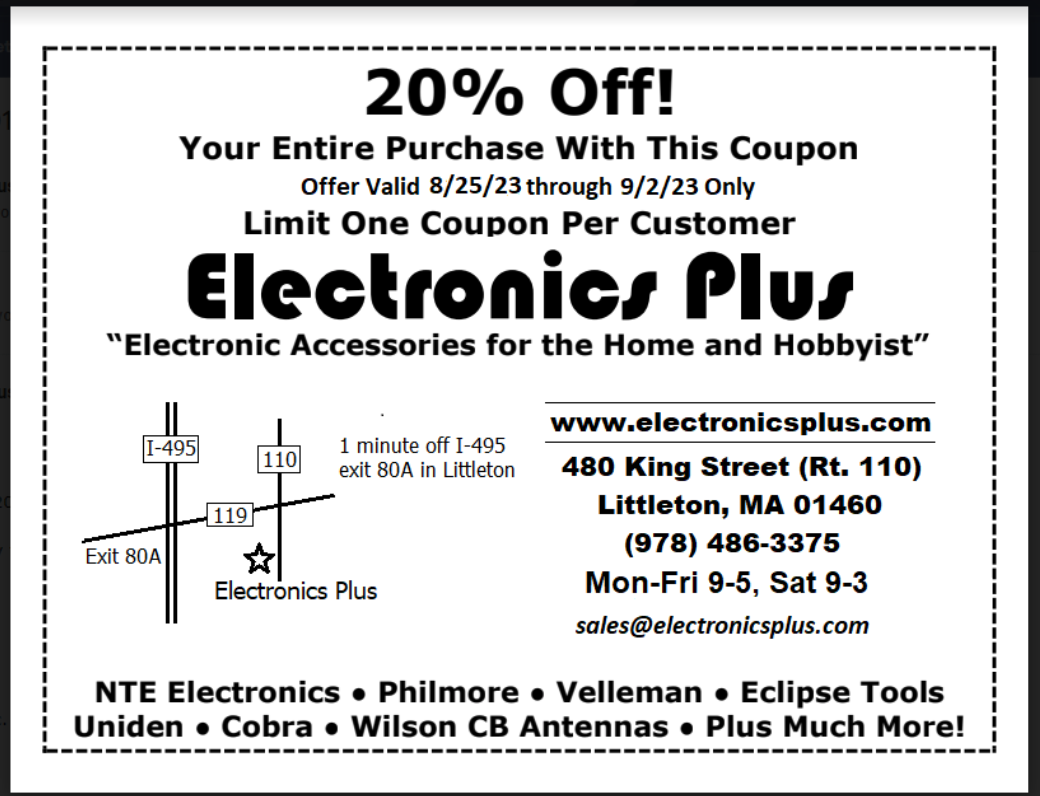 Electronics Plus ad