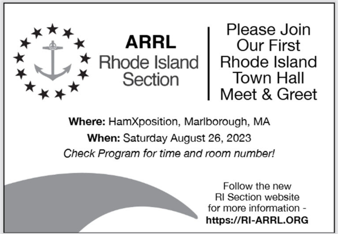 Rhode Island ARRL ad