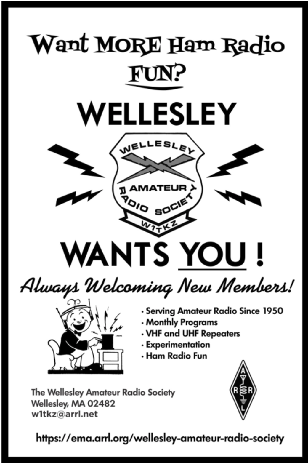 Wellesley Amateur Radio Society ad