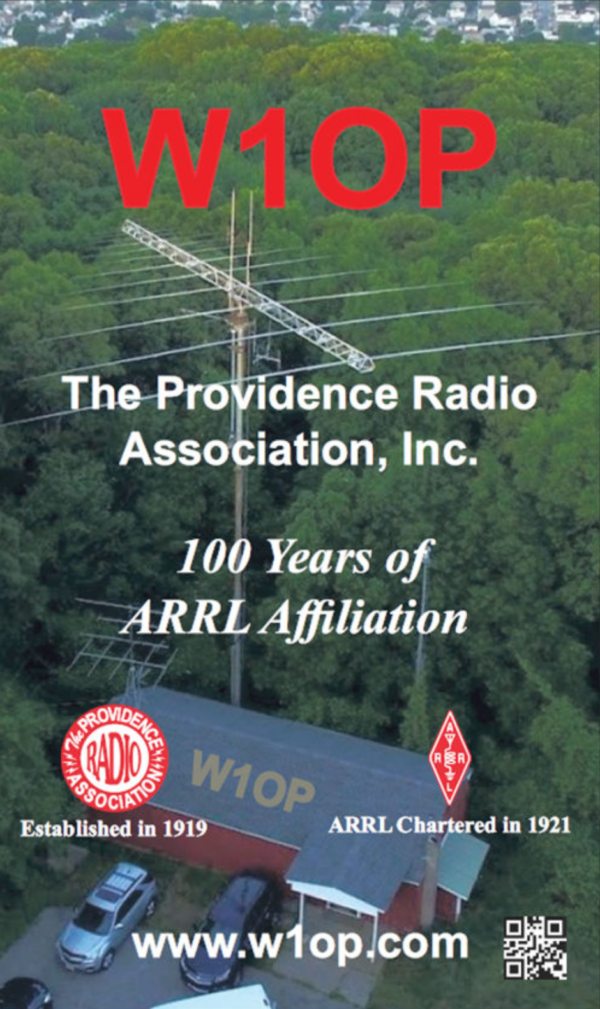 Ad for W1OP Providence Radio Assn