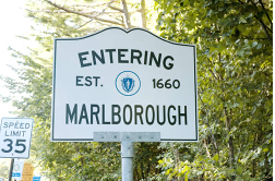 Welcome to Marlborough highway sign