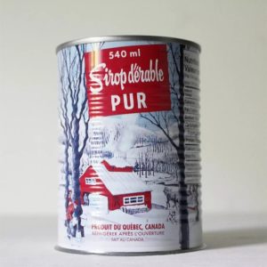 pix of maple syrup can